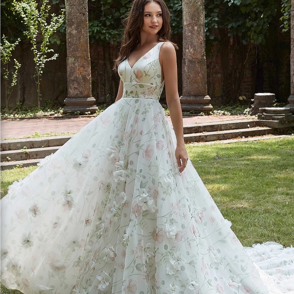 Morilee Blu “Pansy” 4166 IVORY - Picture 3 of 6